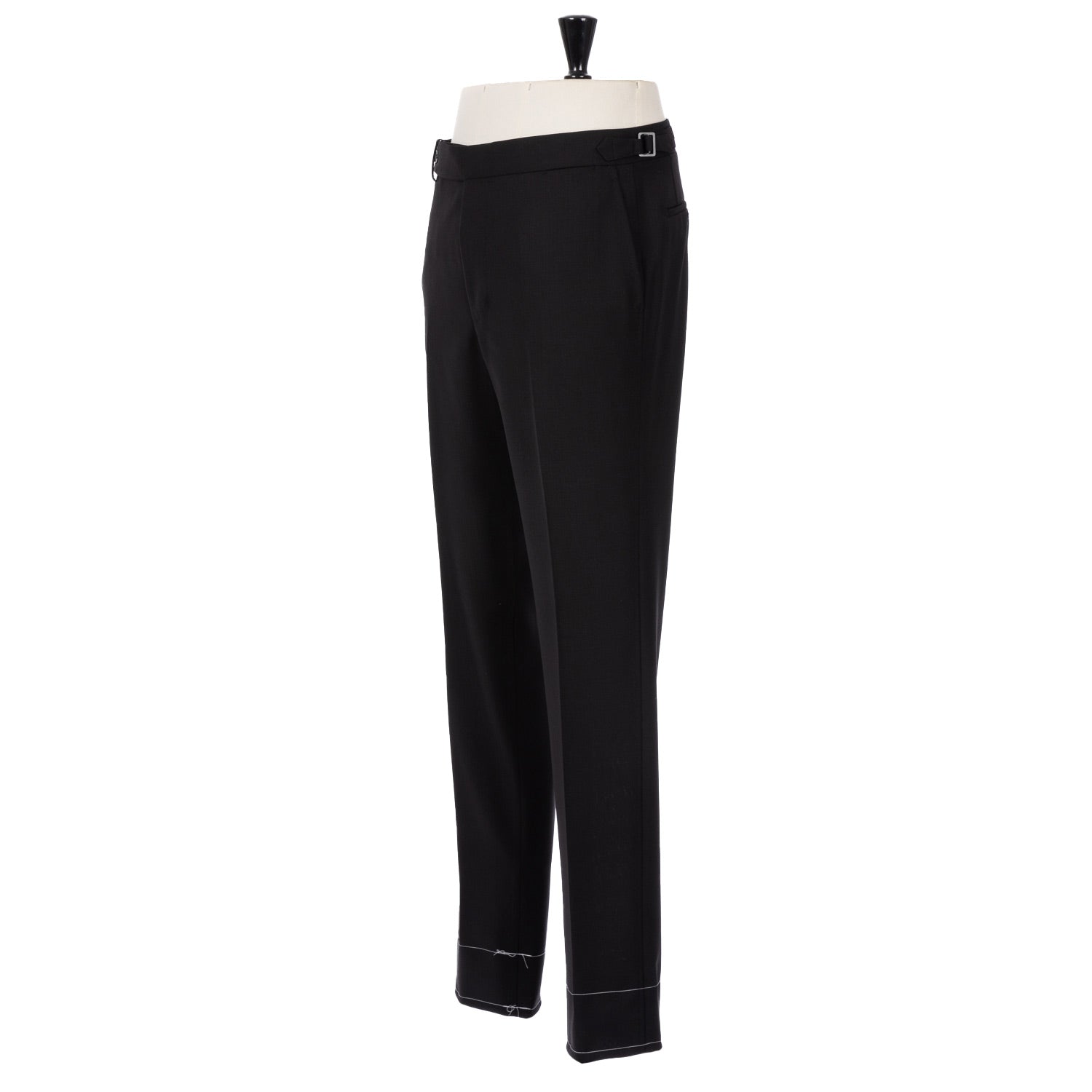 Exclusively for Michael Jondral: Black Trousers made of  "Four Season"-Fresco made from English Wool - Rota Sartorial